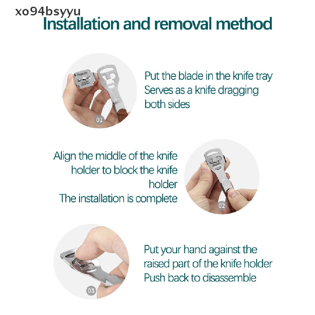 Máy Cạo Lông Chân Xo94Bsyu Kèm 10 Lưỡi Dao Thay Thế Tiện Dụng