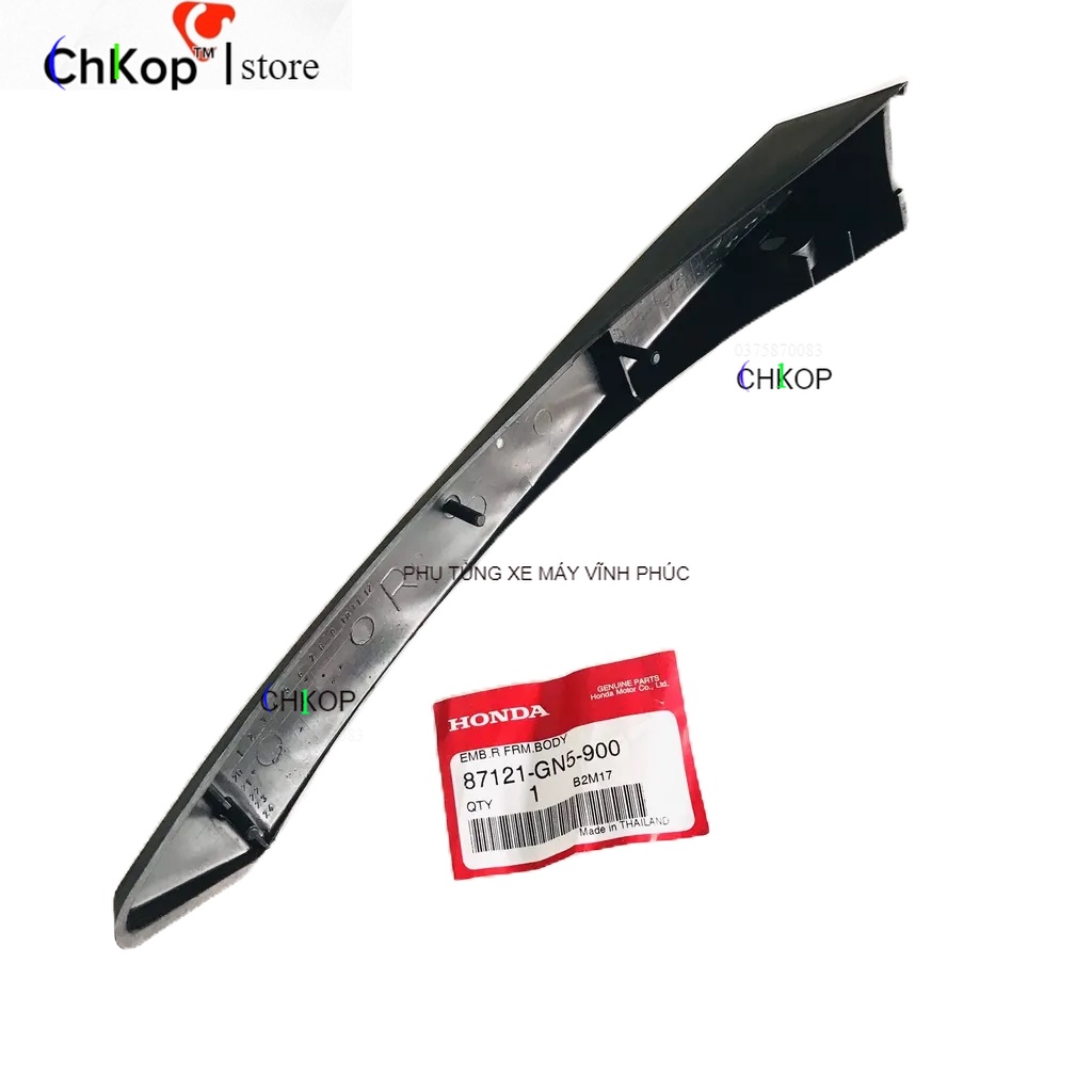 Nẹp sườn, nẹp thùng xăng Dream Thái Zin Honda Thái Lan - 87121-GN5-900/ 87122-GN5-900