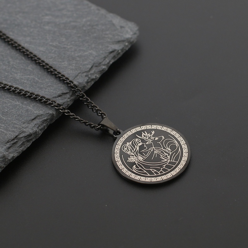 Z Vòng cổ Bằng Thép Titan Không Gỉ Phong Cách Rock Cá Tính Cho Nam Và Nữ