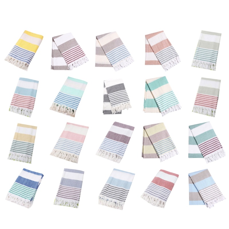 Khăn Tắm Cotton Cỡ Lớn 39 &quot;x71&quot; Phối Tua Rua Khô Nhanh Phong Cách Thổ Nhĩ Kỳ Cho Người Lớn