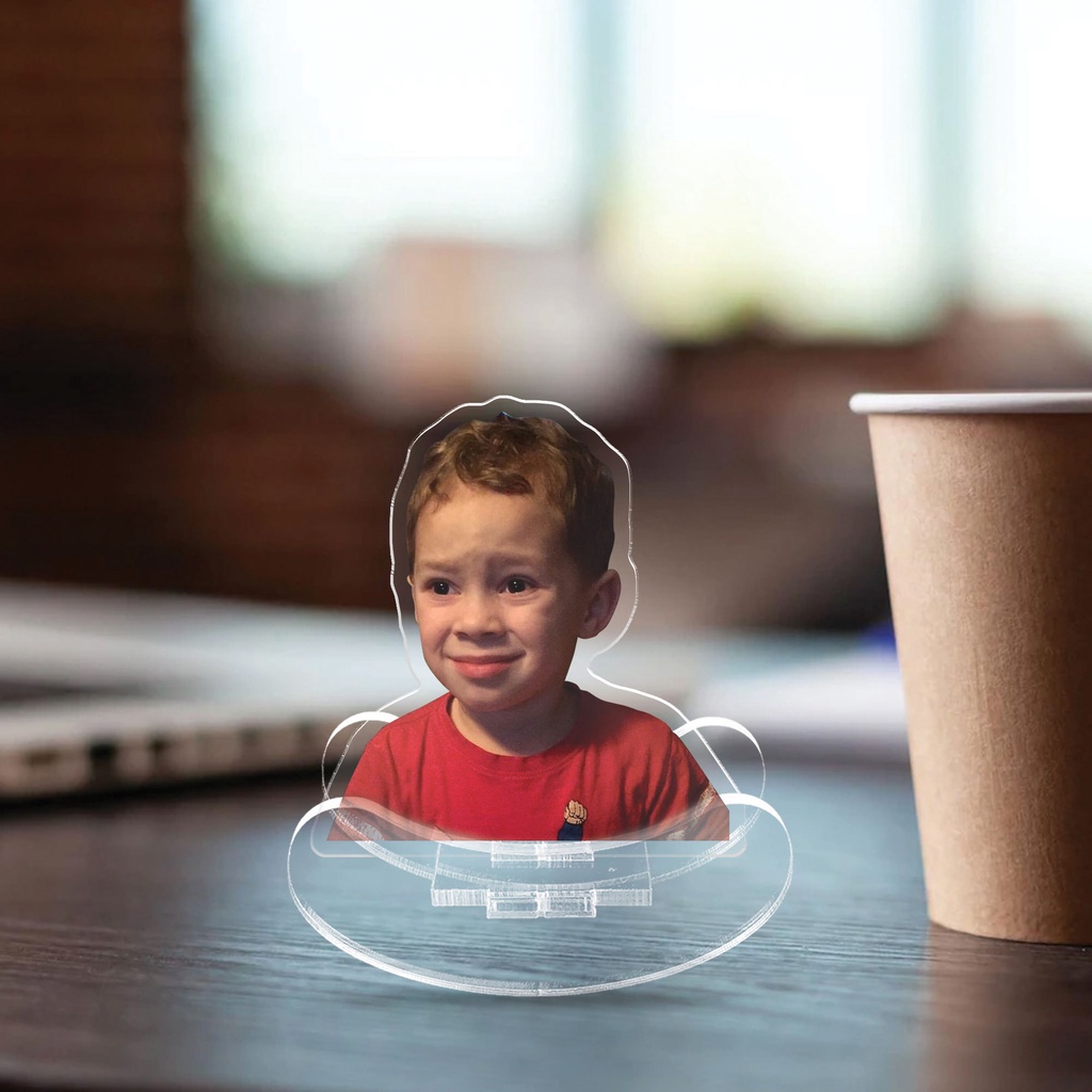 Standee mica lắc lư lật đật in theo yêu cầu đáng yêu cho bạn bè, người yêu