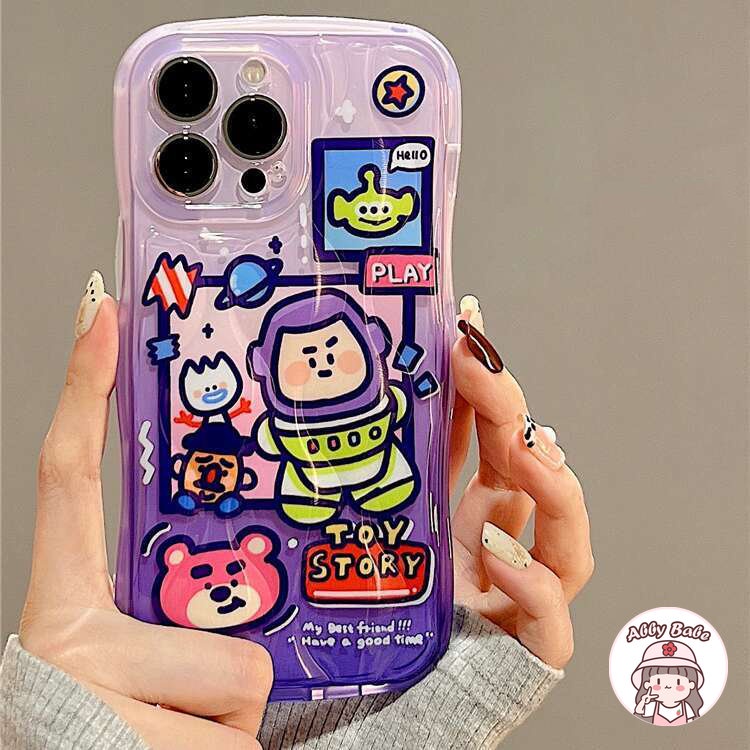 Ốp Điện Thoại TPU Mềm Trong Suốt Chống Sốc IP 14 Pro Max IP 11 Pro Max 12 11 Pro Max Hình Phi Hành Gia Hoạt Hình Graffiti