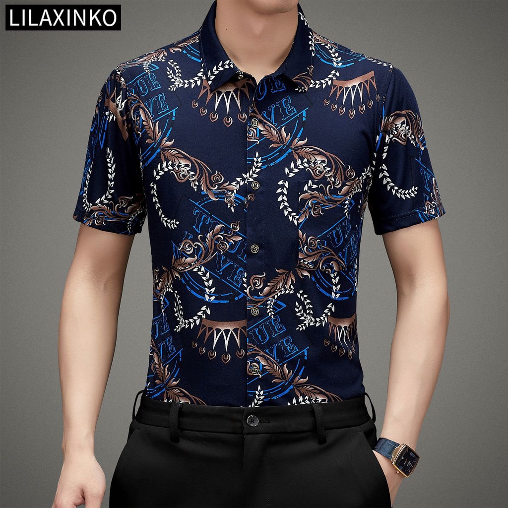 Áo Thun Polo Cotton Tay Ngắn Có Túi In Họa Tiết Đơn Giản 2 Màu Thời Trang Dành Cho Nam