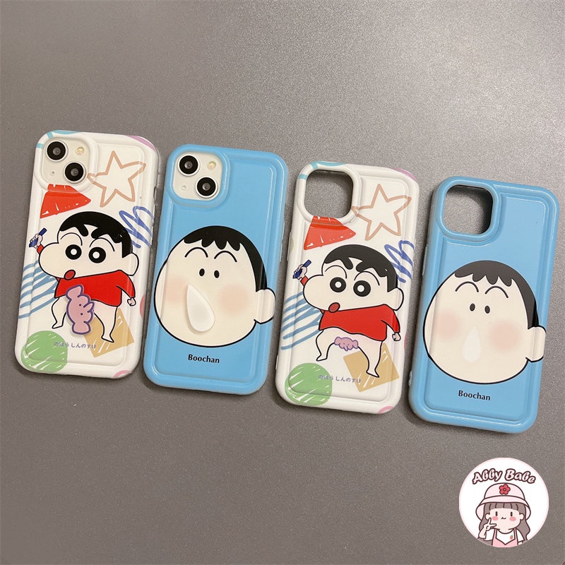 Ốp Điện Thoại TPU Mềm Chống Mồ Hôi In Họa Tiết Hoạt Hình Có Giá Đỡ Chocobi IP 14 Pro Max 11 12 11 Pro Max X XS