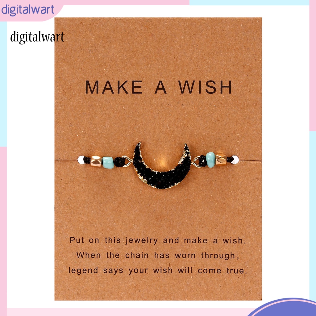 Kỹ Thuật Số| Vòng Tay Hạt Resin Thân Thiện Với Da Mặt Trăng Thời Trang Cho Nữ