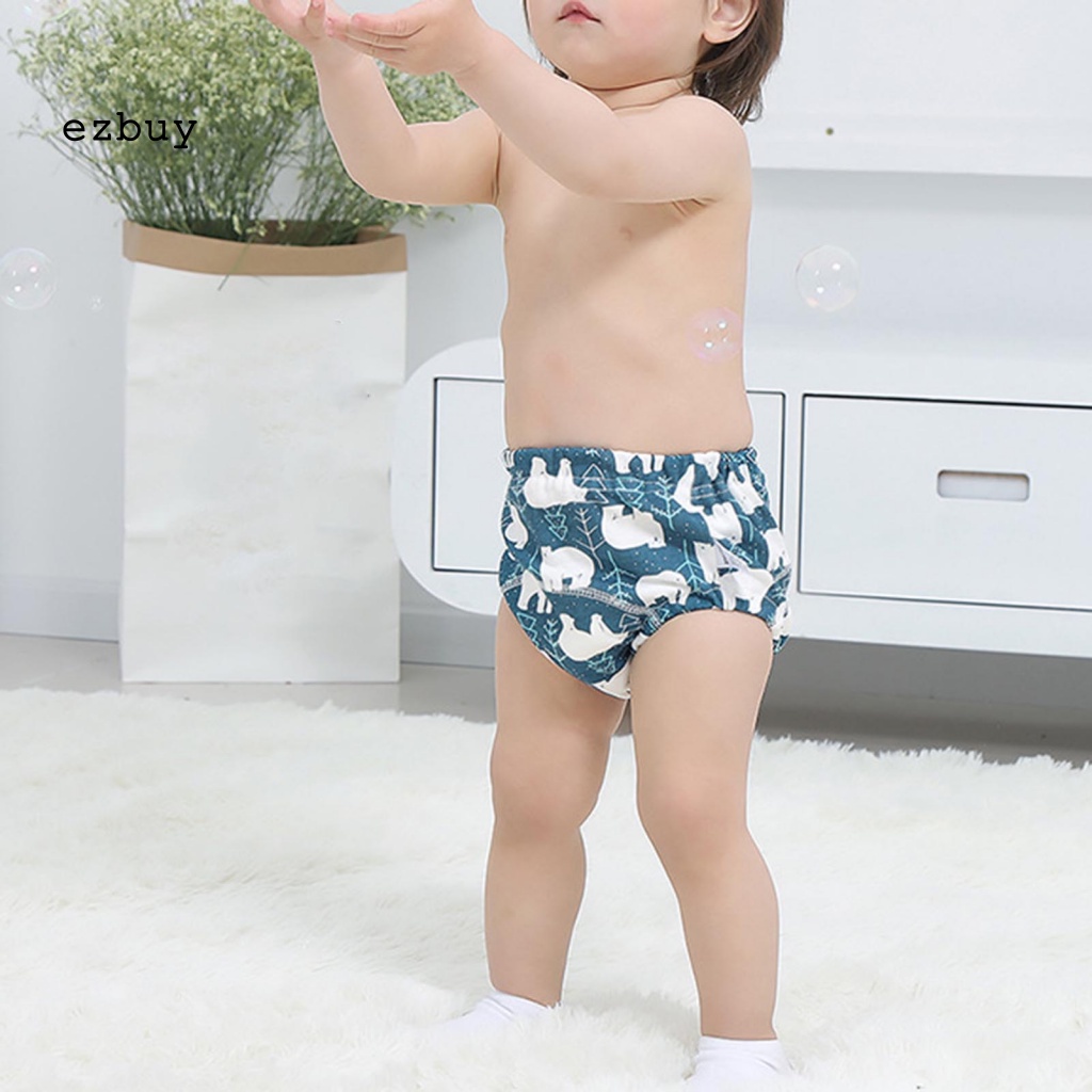 Set 2 Tã Quần 6 Lớp Bằng Cotton Có Thể Giặt Cho Trẻ Em