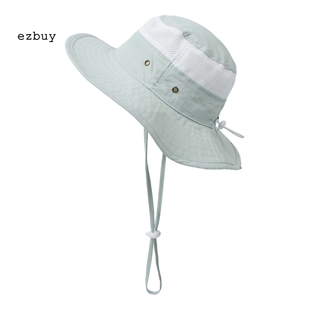 Nón Tai Bèo Rộng Vành Chống Nắng Phối Lưới Thời Trang Du Lịch Cho Bé