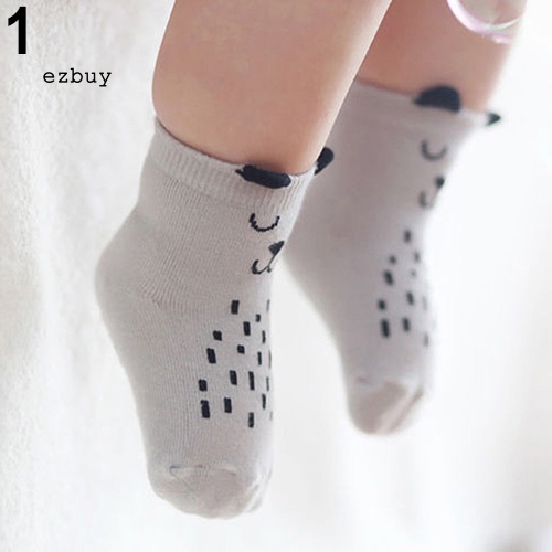 Vớ Cotton Mềm Mại Chống Trượt In Họa Tiết Hoạt Hình Cho Bé Sơ Sinh Từ 0-24 Tháng Tuổi