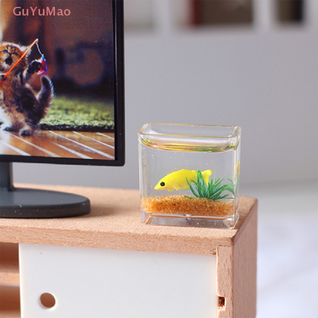 Đồ trang trí Hồ Cá Bằng Kính Thủy Tinh Dùng Trang Trí Nhà Búp Bê