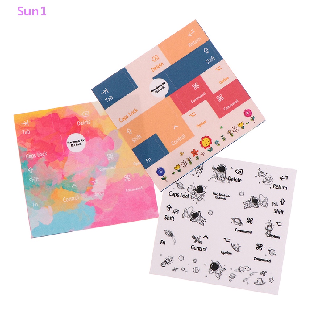 Miếng Dán Nút Bàn Phím Máy Tính In Chữ Tiếng Anh Sun1