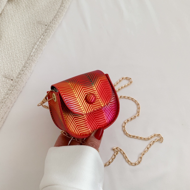 Túi Xách Đeo Vai Hình Vuông Cỡ Nhỏ Phối Dây Đeo Sợi Xích Phong Cách Cổ Điển Thời Trang Cho Nữ