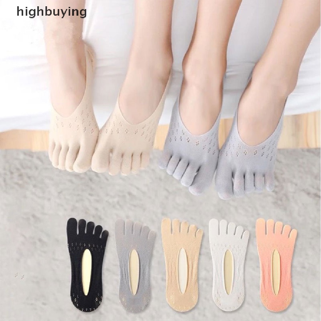 Hbvn Belle Vớ Năm Ngón Siêu Mỏng Vô Hình Thoáng Khí Chống Trượt Cho Nữ