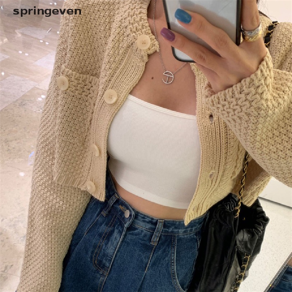 Áo Khoác Cardigan Dệt Kim Phong Cách Vintage Thời Trang Cho Nữ