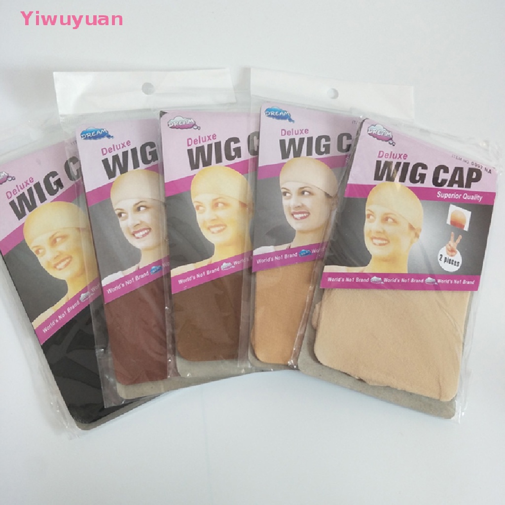 < Yiwuyuan > Tóc Giả Dạng Mũ Lưới Màu Đen Chất Lượng Cao Cho Nữ Giới