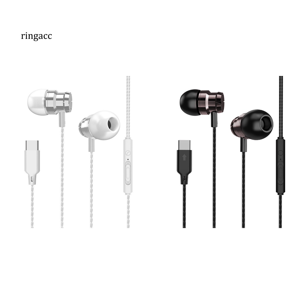 Tai Nghe Nhét Tai Có Dây Giảm Tiếng Ồn Kèm Mic Loại C Cho Điện Thoại Di Động