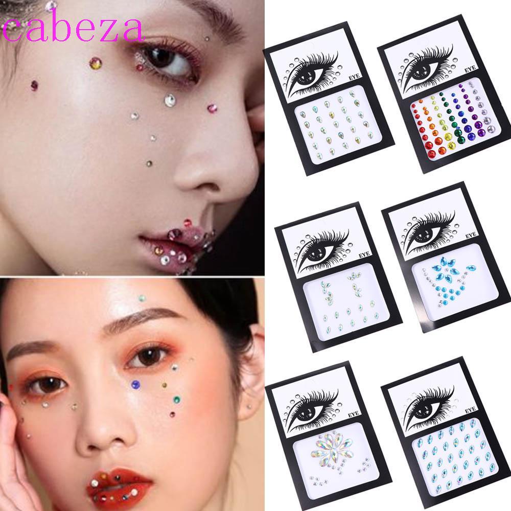 Màu Mặt Và Cơ Thể CABEZA|Phấn Mắt 3D Trang Điểm Thời Trang Cho Nữ|Sticker Dán Móng Nghệ Thuật