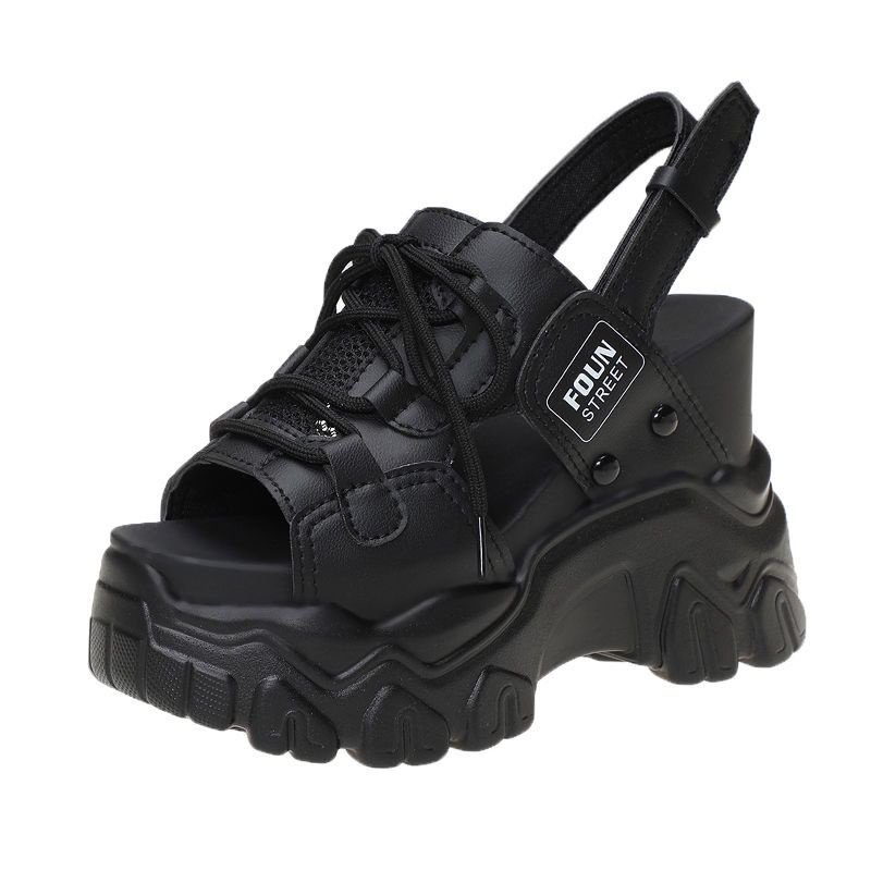 Sandal Đế Xuồng Dày 10.5cm Thời Trang Mùa Hè Phong Cách Mới 2023 dép nữ