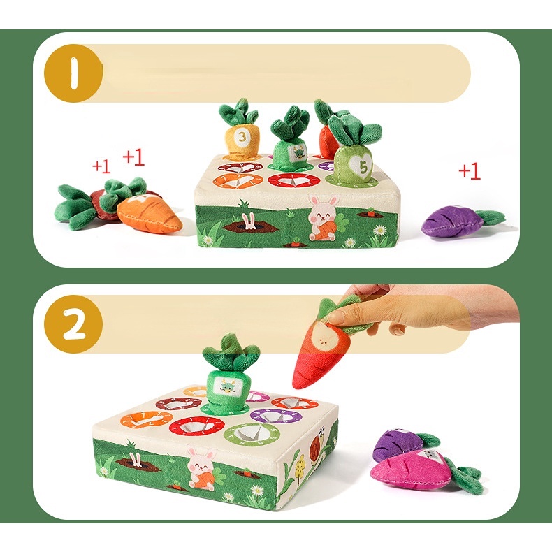 Củ Cà Rốt Nhồi Bông Đáng Yêu Cho Bé