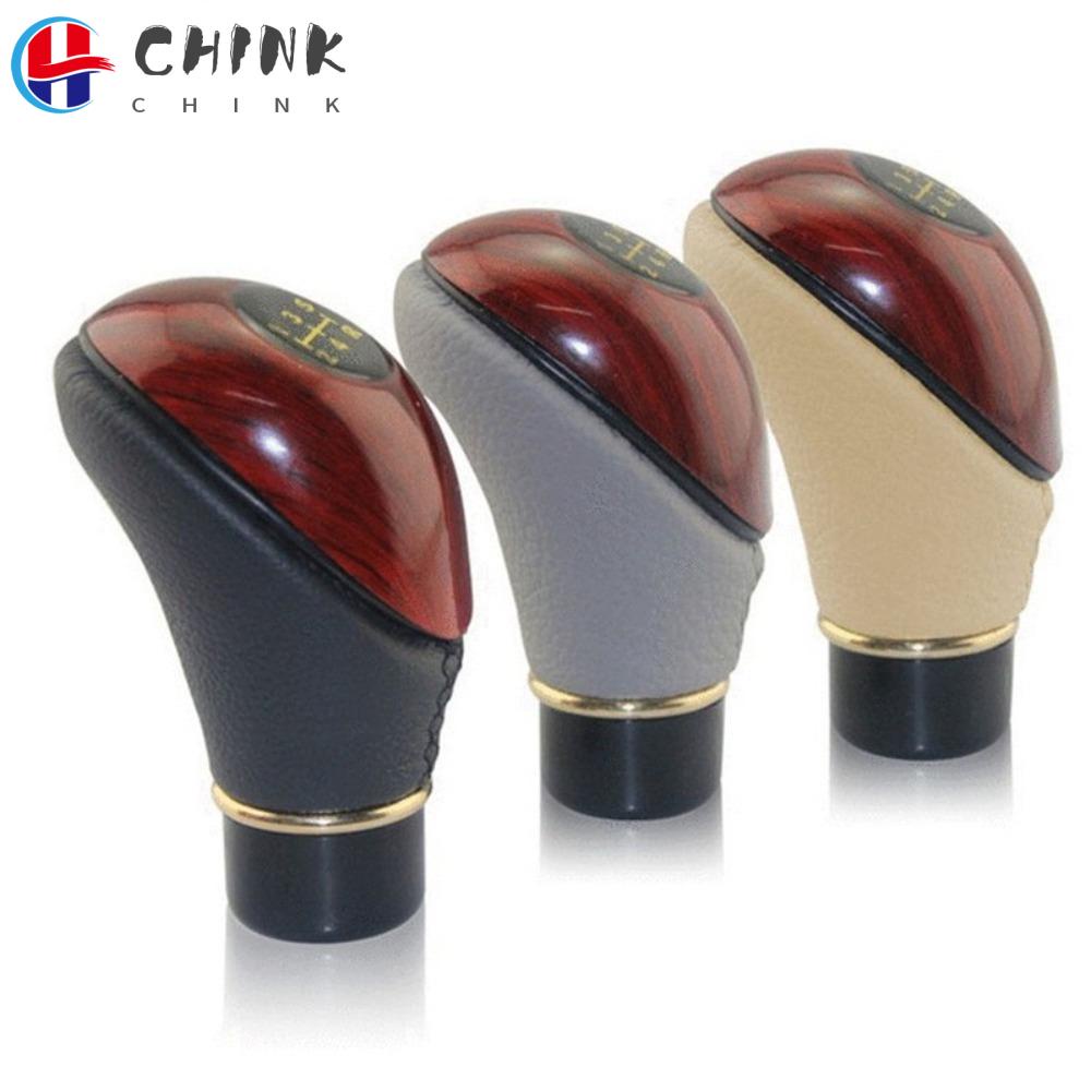 Núm Gạt Cần Số Xe Hơi 5 Tốc Độ Bằng Da PU Thông Dụng