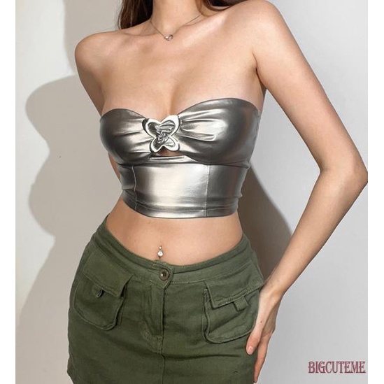 Áo Ống Cổ Thuyền Màu Trơn Có Khóa Kéo Thời Trang Đường Phố Cho Nữ