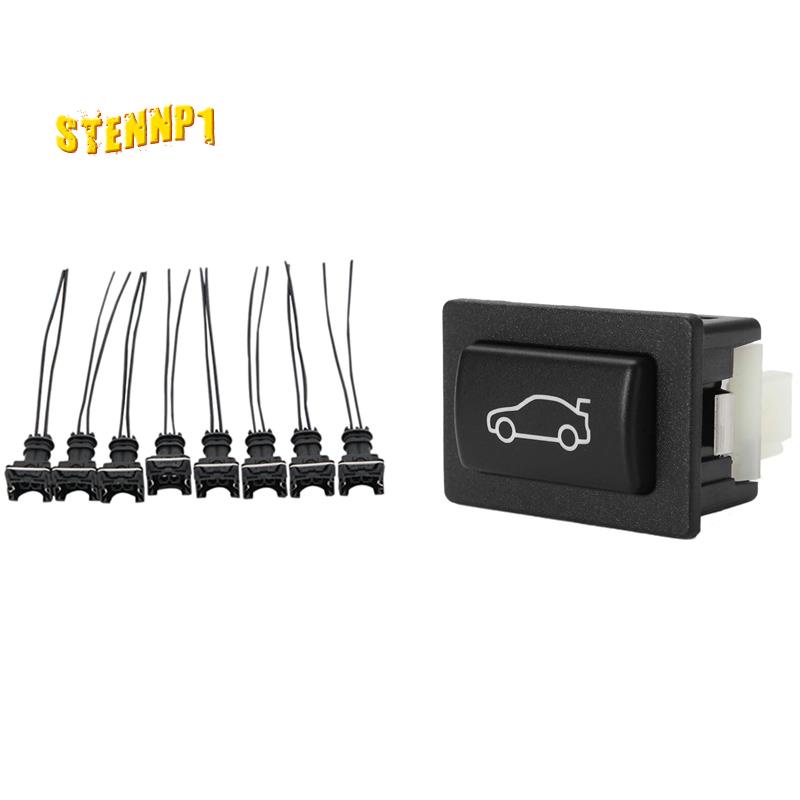 Set 8 Đầu Nối Dây Dẫn Nhiên Liệu + 1 Nút Công Tắc Mở Khóa Cốp Xe BMW F20 F30 F35 F10 F11