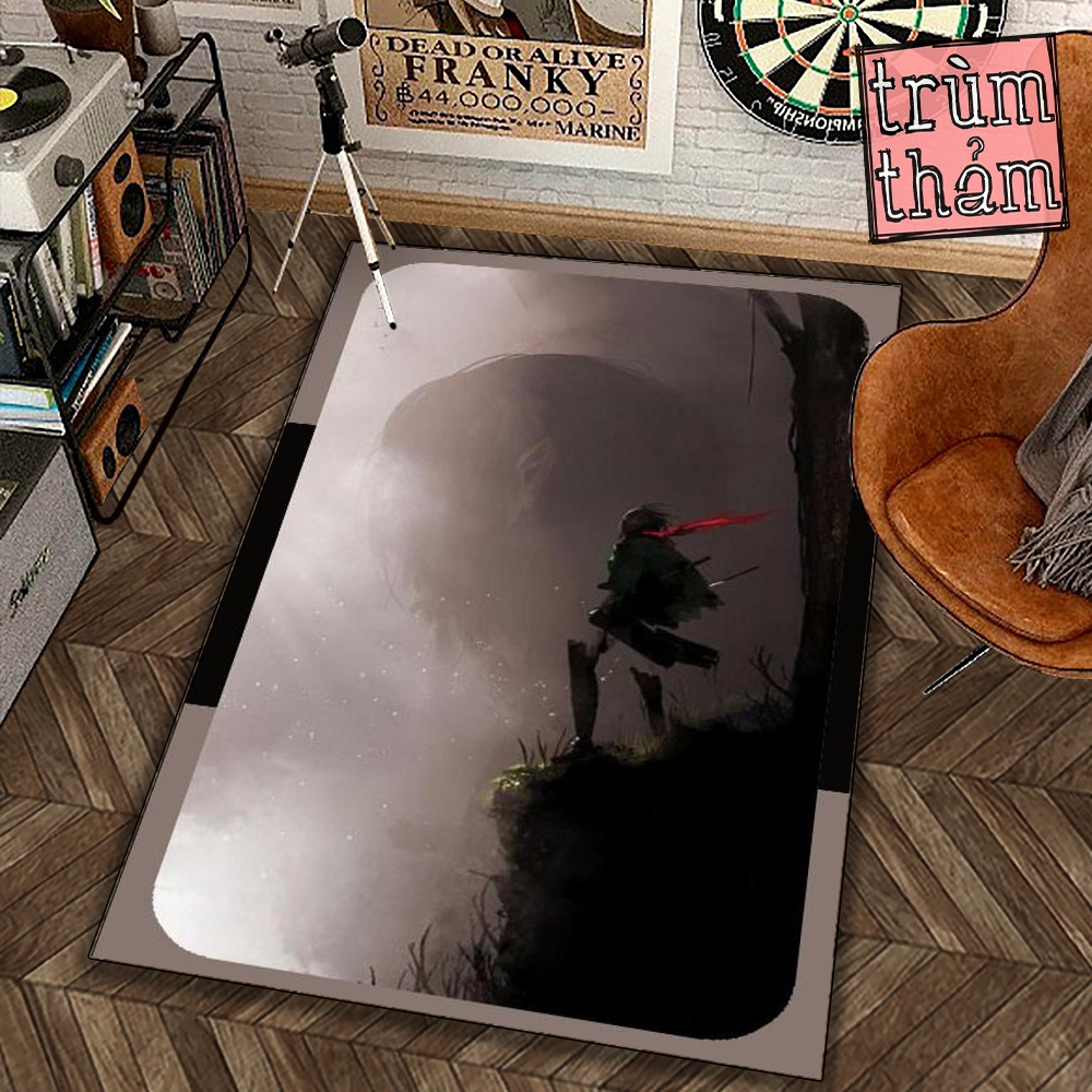 Thảm Trang Trí Mikasa Attack On Titan Anime Manga Decor Phòng Ngủ Phòng Khách Văn Phòng