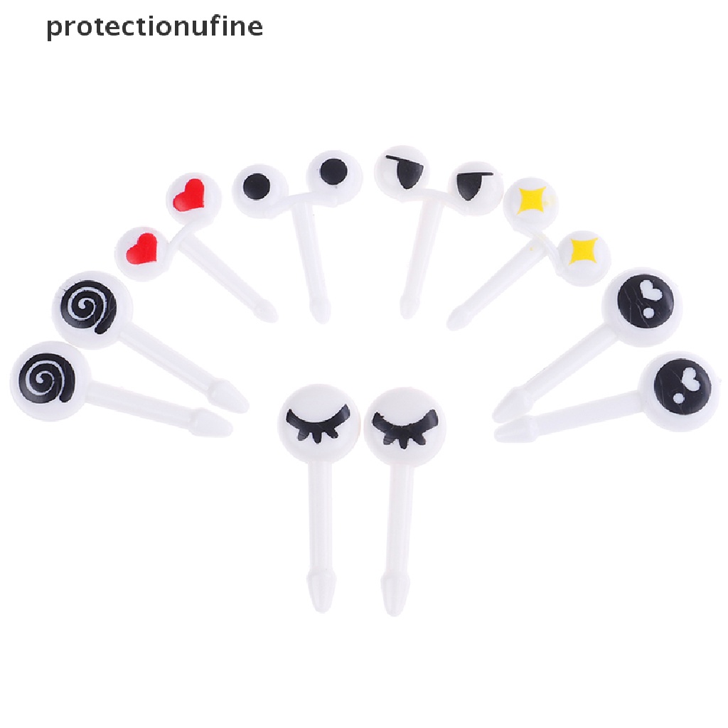 Set 10 Nĩa Ăn Trái Cây mini Họa Tiết Hoạt Hình Có Thể Tái Sử Dụng PR3VN Martijn