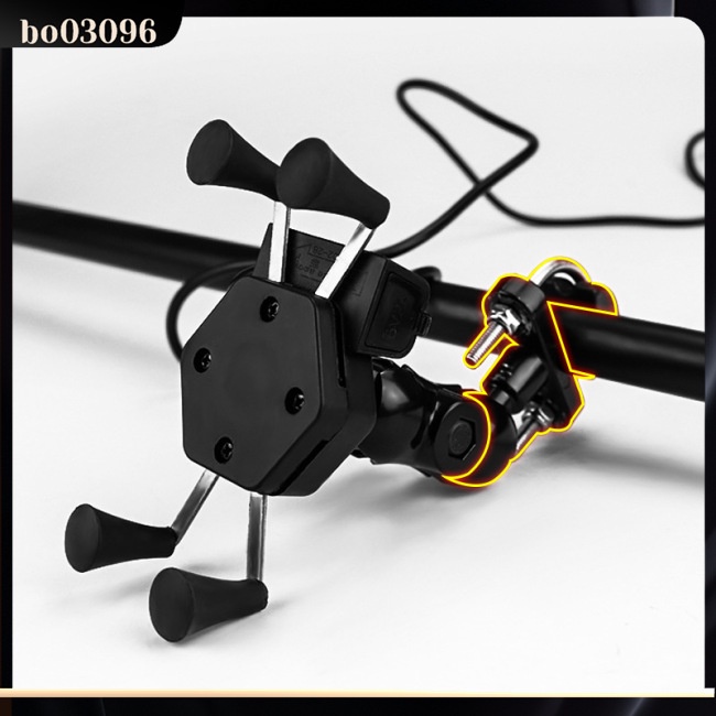 Giá Đỡ Điện Thoại Gắn Kính Chiếu Hậu Xe Máy Hình Chữ U