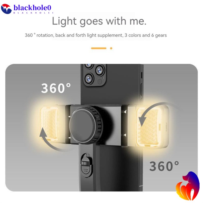 Gậy Tự Sướng Bluetooth BH Q08 Có Đèn Led Cho Điện Thoại