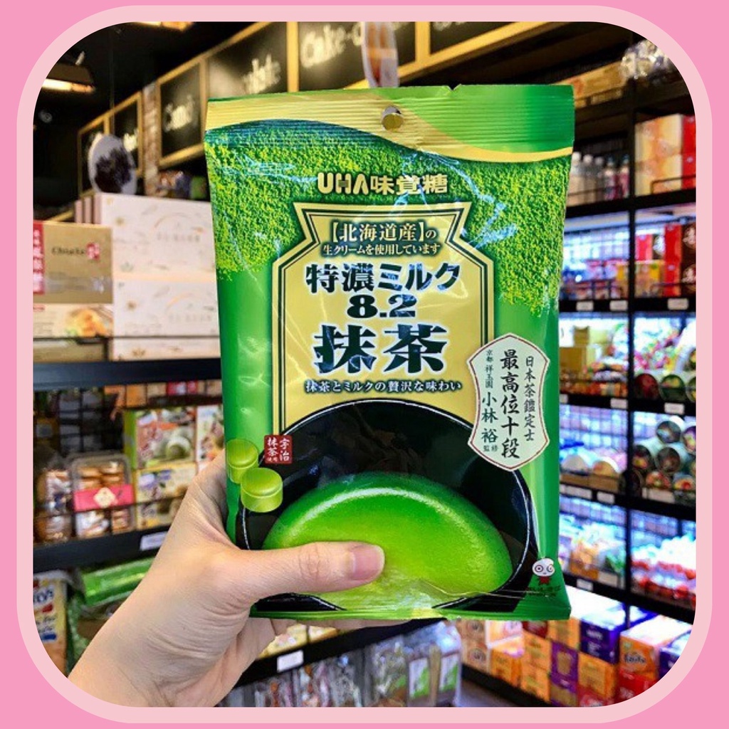 Kẹo UHA matcha milk vị sữa trà xanh Nhật Bản 58g