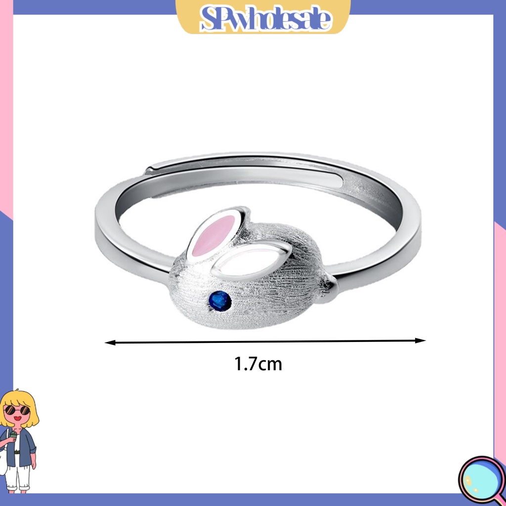 <SPwholesale> Nhẫn Hở Hình Thỏ Bunny Dễ Thương Có Thể Điều Chỉnh Kích Cỡ