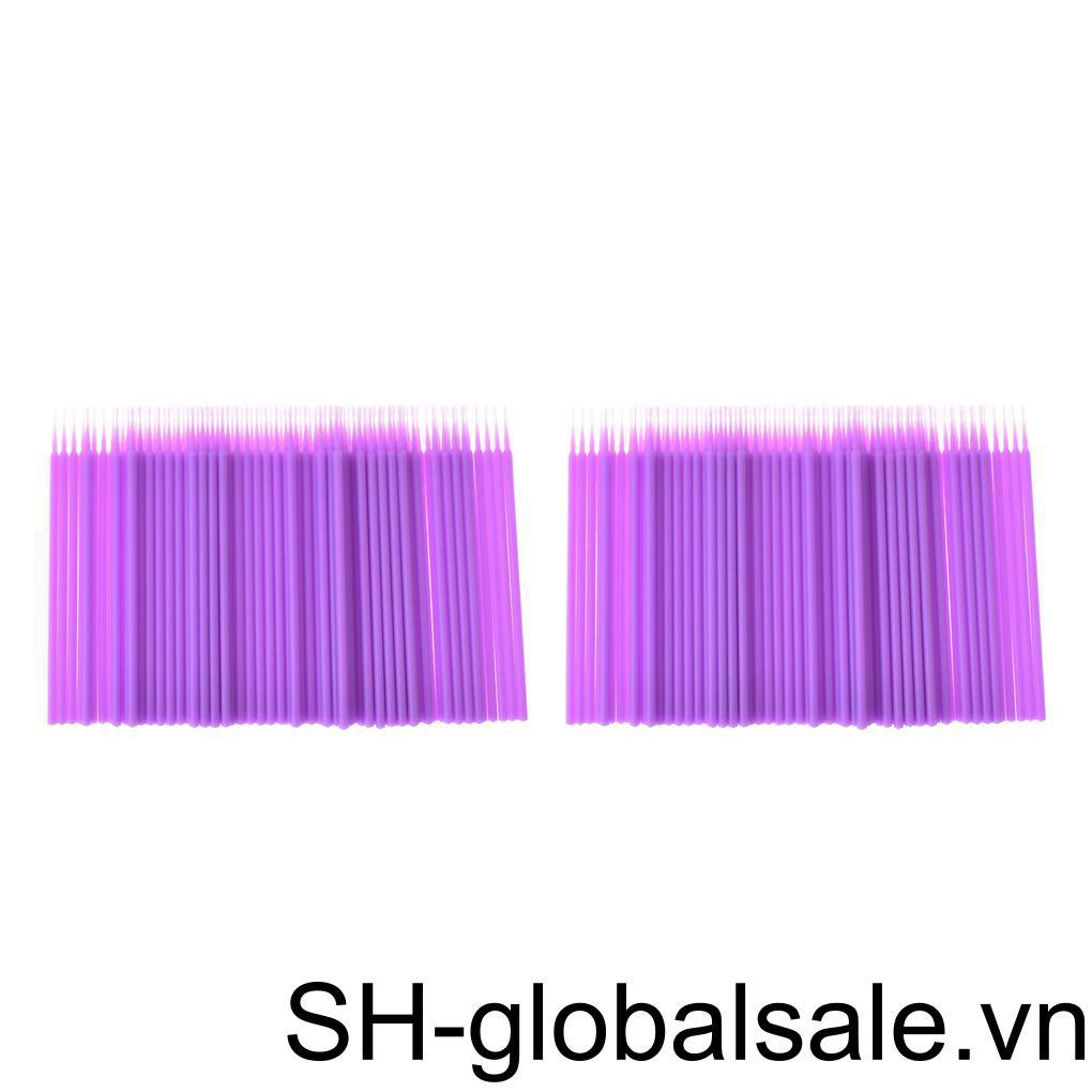 Set 1 / 2 / 3 / 5 Tăm Bông Hai Đầu Bằng Nhựa Dùng Một Lần Trang Điểm Lông Mi / Lông Mày