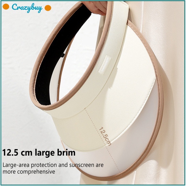 Cr Mũ Chống Nắng Mùa Hè Hấp Thụ Mồ Hôi Thoáng Khí Kèm Dây Đeo Tùy Chỉnh Tiện Dụng Cho Nữ
