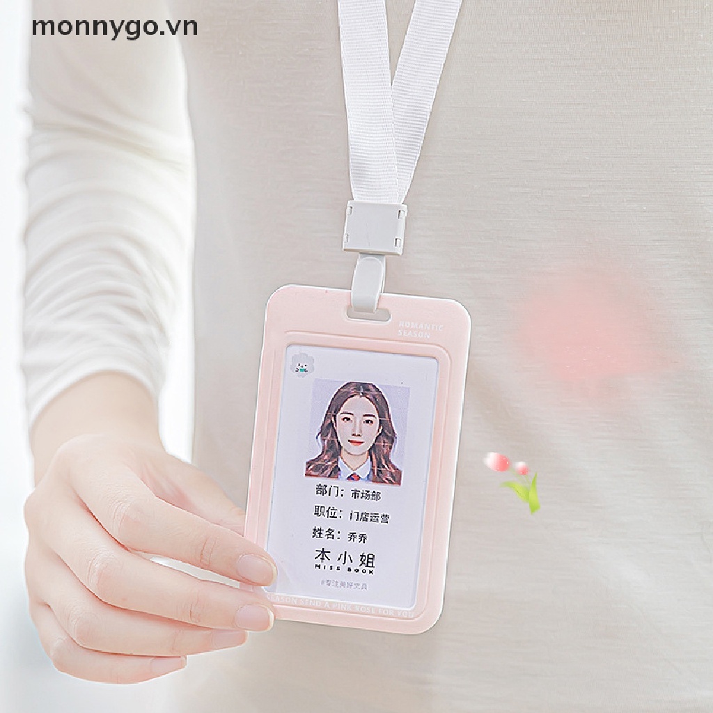 Monnygo Bộ Thẻ Cứng Hình Hoa Tulip Điều Khiển Truy Cập Thẻ ID Bảo Vệ Cho Học Sinh Truy Cập