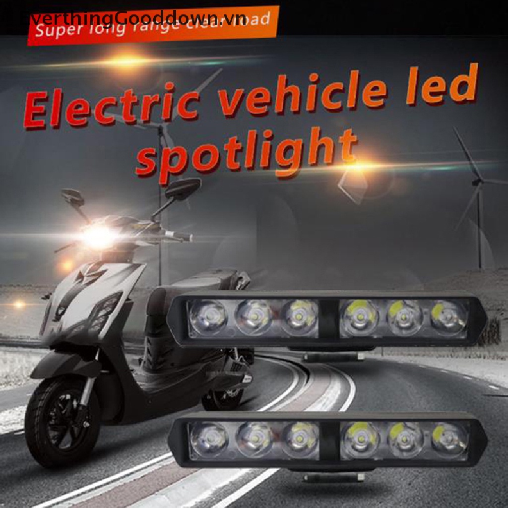 Đèn Pha DRL 6LED Độ Sáng Cao Chuyên Dụng Cho Xe Mô Tô