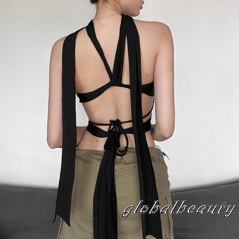 Áo Thun Không Tay Cổ Chữ V Màu Trơn Họa Tiết Hoa Dành Cho Nữ