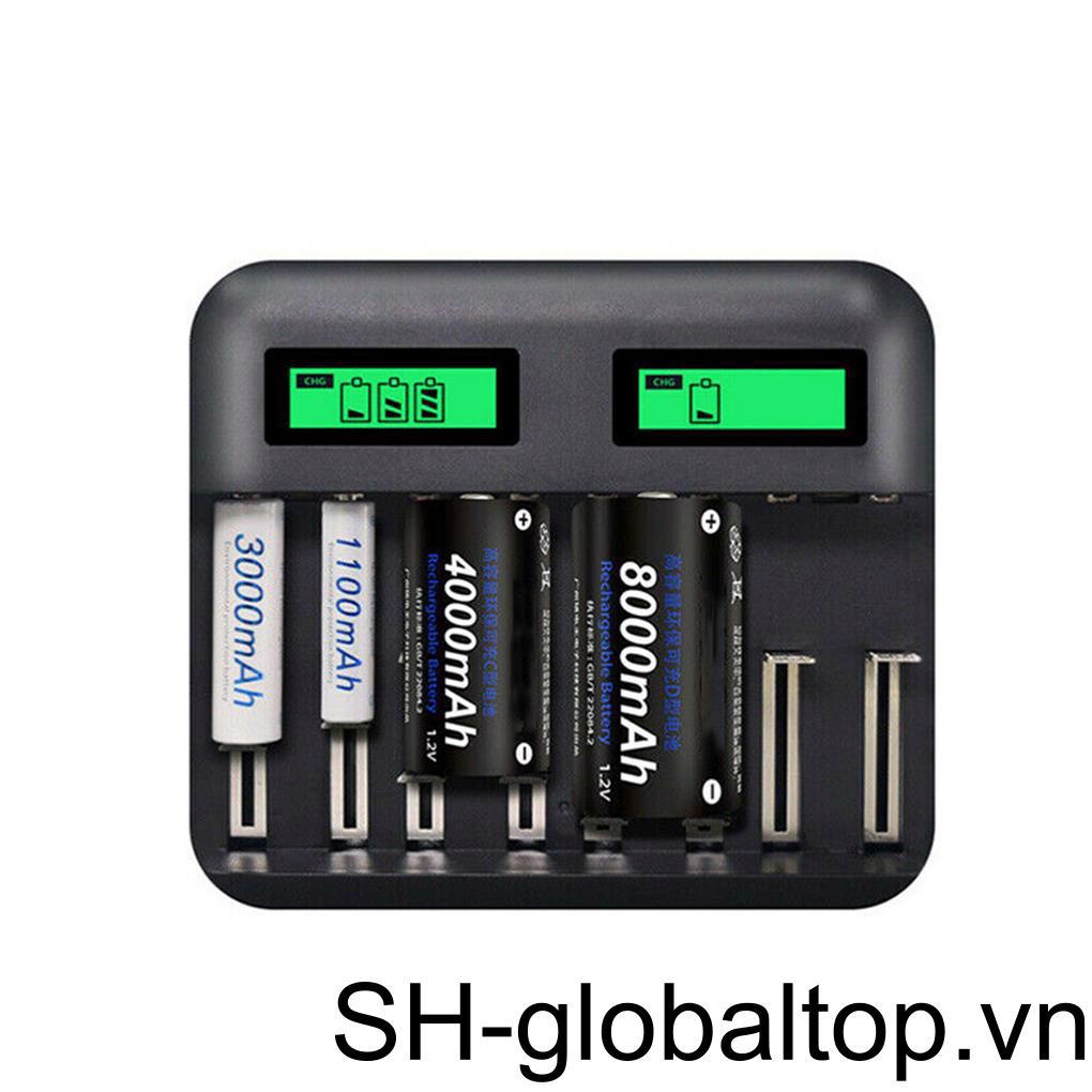 Thiết Bị Sạc Pin Bền Bỉ Với Chip Thông Minh Với Màn Hình LCD