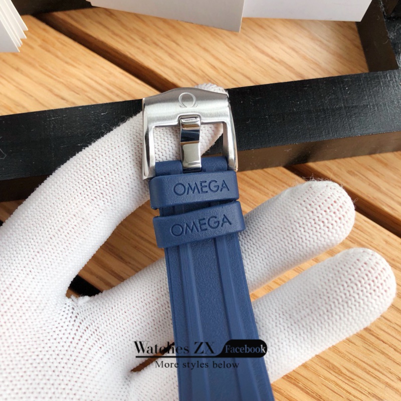 Đồng Hồ Đeo Tay Dây Cao Su Tự Động 41mm Omega Seamaster Thời Trang Cao Cấp Cho Nam