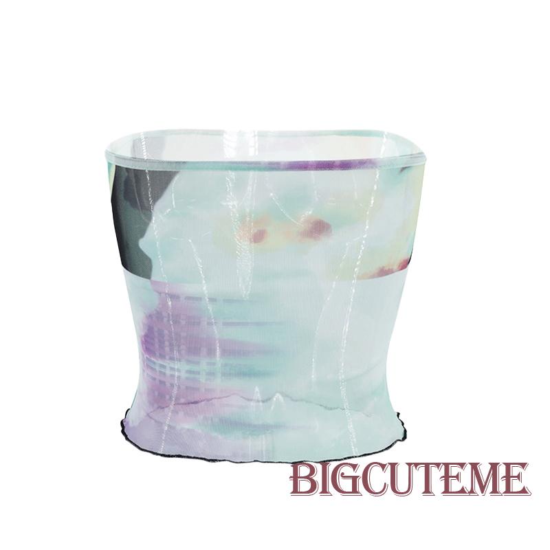 Áo Ống Không Dây In Họa Tiết Thời Trang Xuân Hè Dành Cho Nữ Y2K