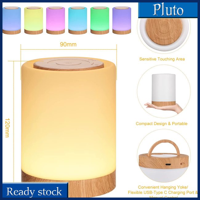 Mới Đèn Ngủ Cảm Ứng Rgb Sạc Usb Có Thể Tái Sạc Tiện Dụng