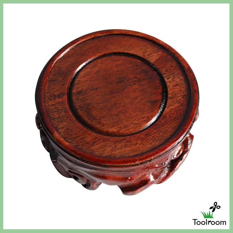 Giá Đỡ Trưng Bày Tượng Điêu Khắc Bằng Gỗ Hình Tròn Ổn Định Cho Phòng Ngủ