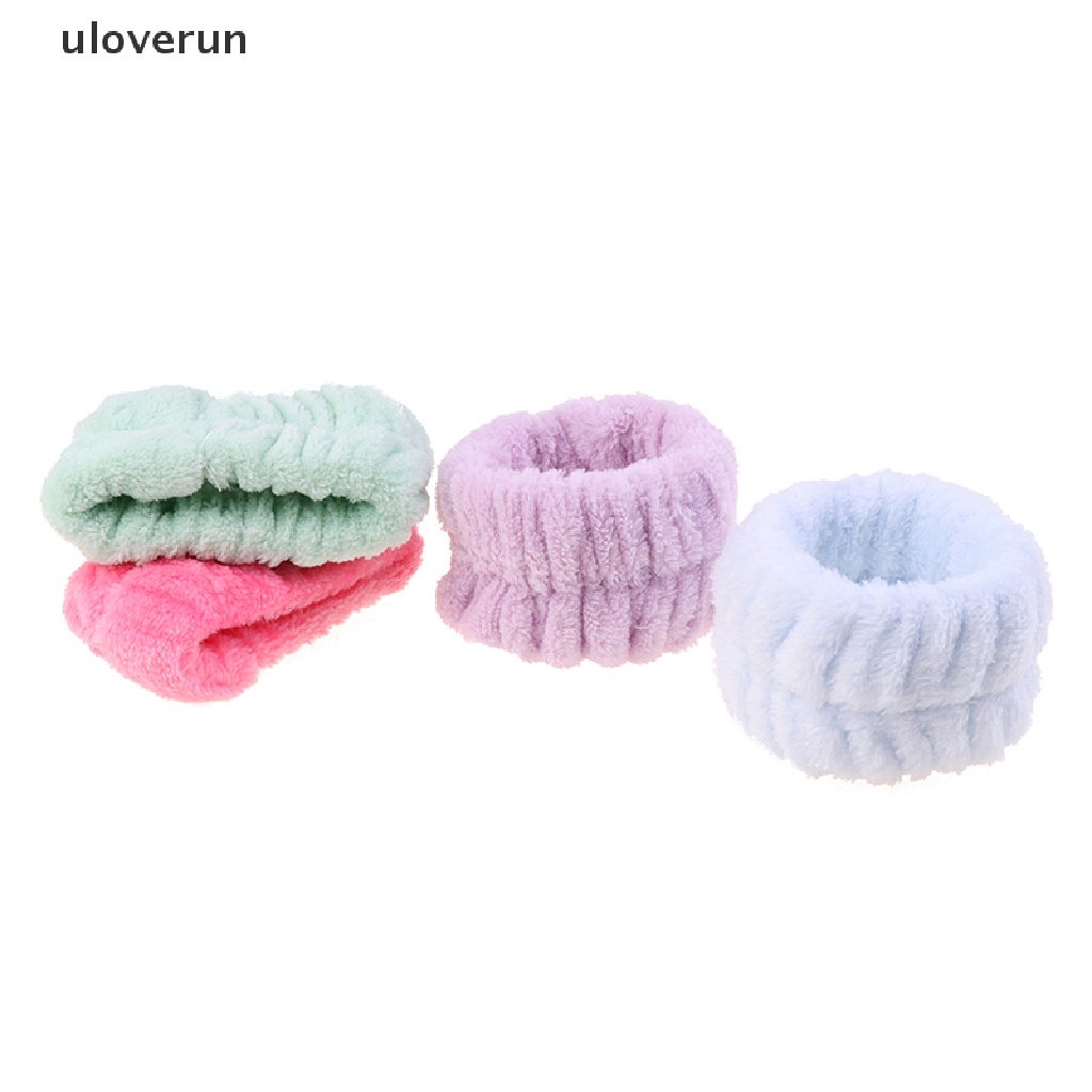 1 Chiếc Băng Đeo Cổ Tay Chạy Bộ Vải Lông Màu Trơn Thấm Hút Tốt