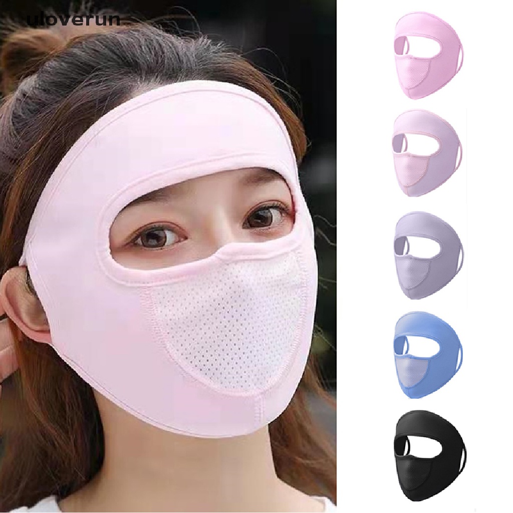 Khẩu Trang Balaclava Bằng Lụa Lạnh Siêu Mỏng Che Phủ Toàn Diện Chống Tia UV Cho Mùa Hè vn