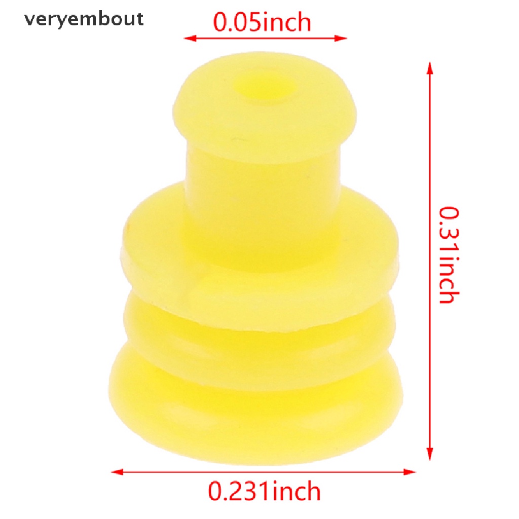 Set 100 Đầu Nối Dây Cao Su Tiện Lợi 281934Đầu Cắm n - 2 Cho Tyco 1.5 Series n 1.5 Chất Lượng Cao