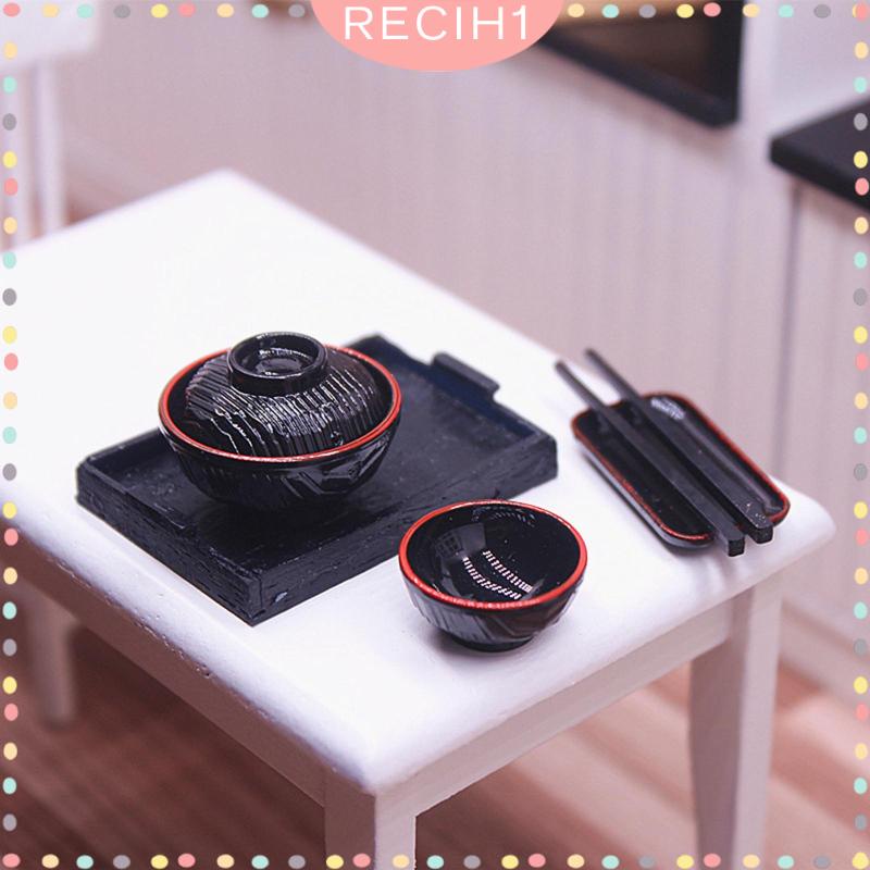 Bộ Dụng Cụ Ăn Uống Mini Kiểu Nhật Bản 1: 12 Dùng Trang Trí Nhà Búp Bê / 1 / 12