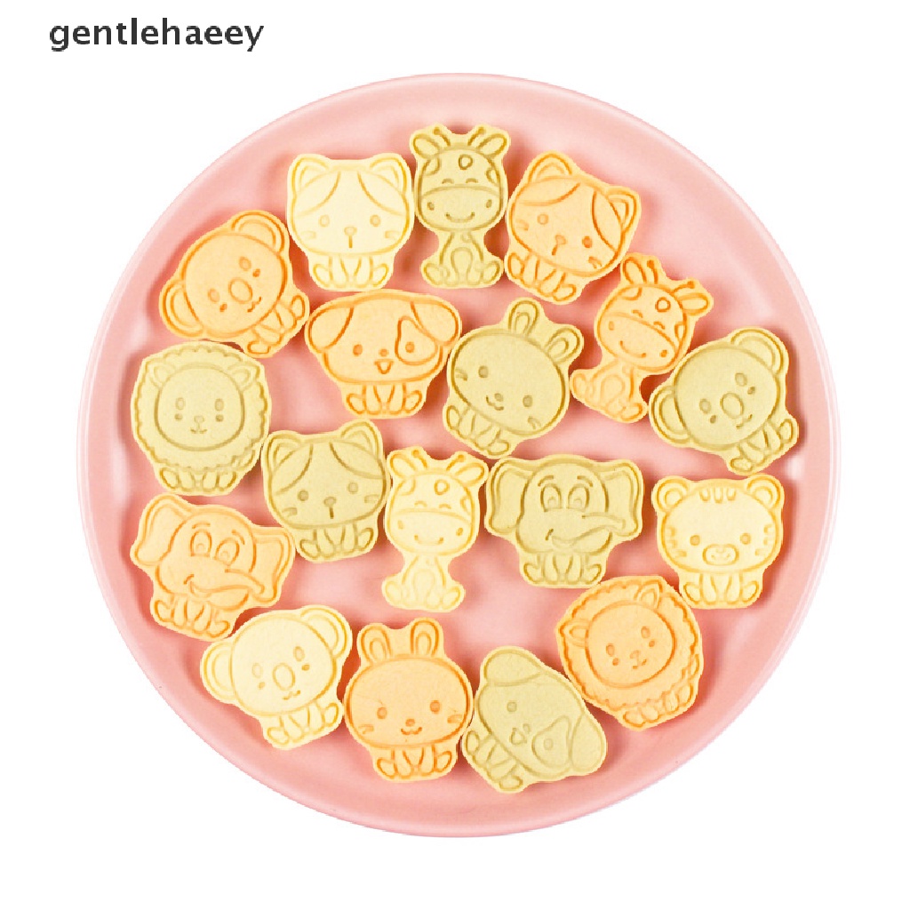 Bộ 8 Khuôn Nhựa Làm Bánh Quy Hình Động Vật Xinh Xắn