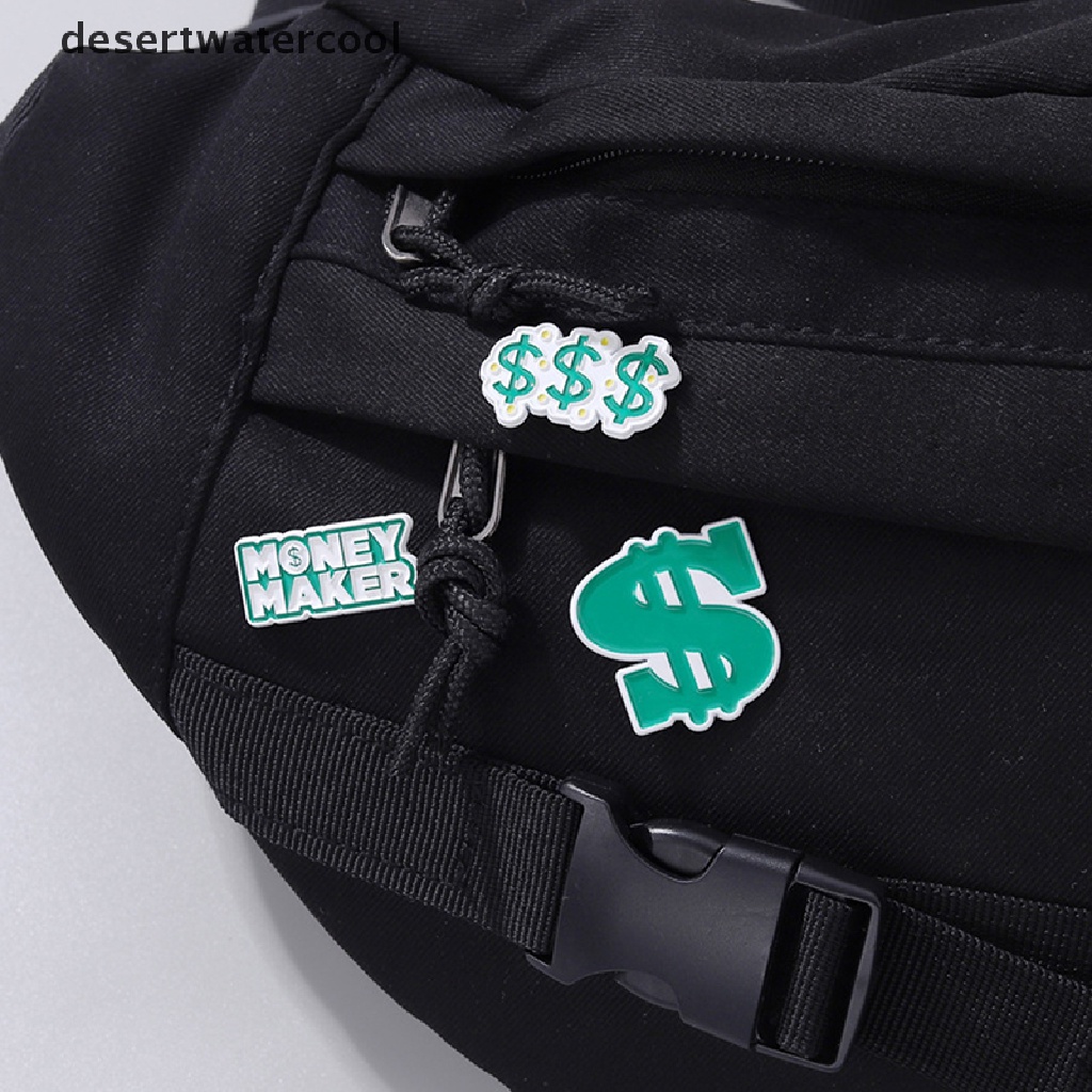 Ghim Cài Áo Hình Túi Tiền Dosh Tráng Men Độc Đáo