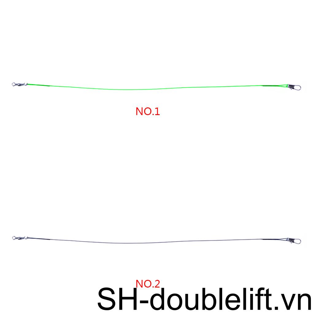 Bộ 10 Dây Câu Cá Bằng Thép Không Gỉ Chống Cắn Chất Lượng Cao