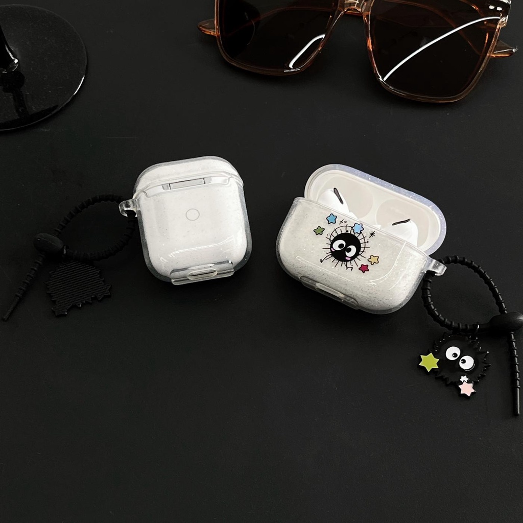 Vỏ Bảo Vệ Hộp Sạc Tai Nghe Airpods 1 2 GEN 3 Pro2 2022 Bằng TPU Trong Suốt Họa Tiết Hoạt Hình Dễ Thương Chống Thất Lạc