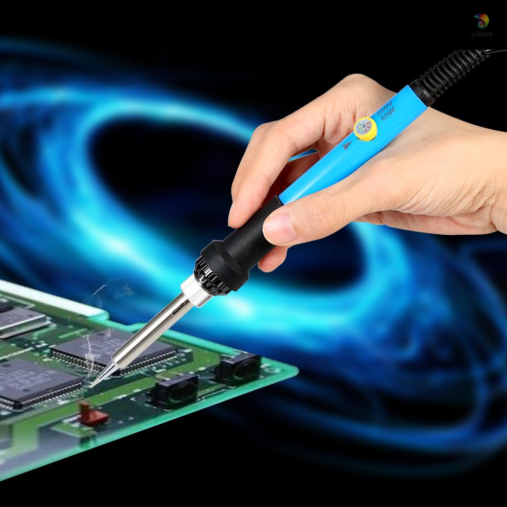Súng Hàn Điện 858D 700W Chất Lượng Cao Có Đèn LED Kỹ Thuật Số BGA + Bộ Sắt Điện Tử SMD SMT DIP US Plug